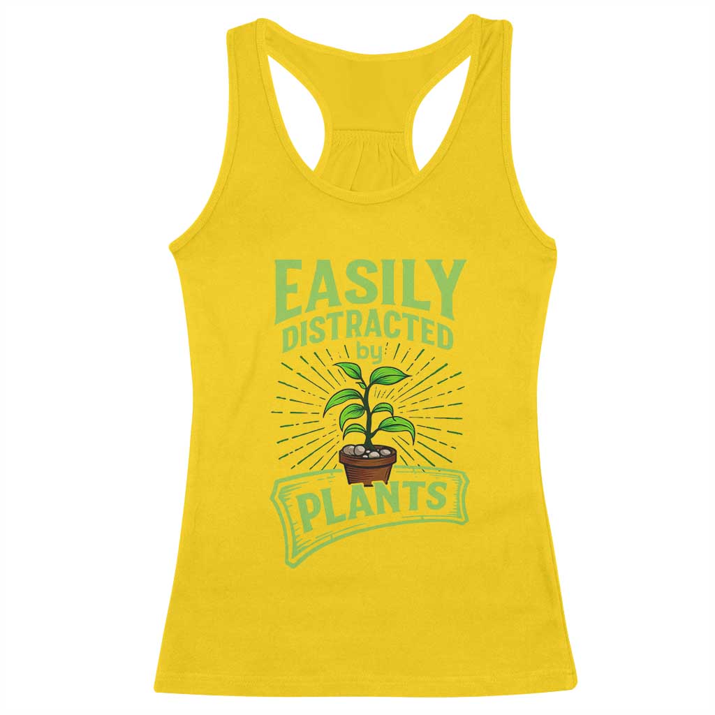 Easily Distracted By Plants Racerback Tank Top Funny Gardening Lover Gift TS12 Daisy Print Your Wear