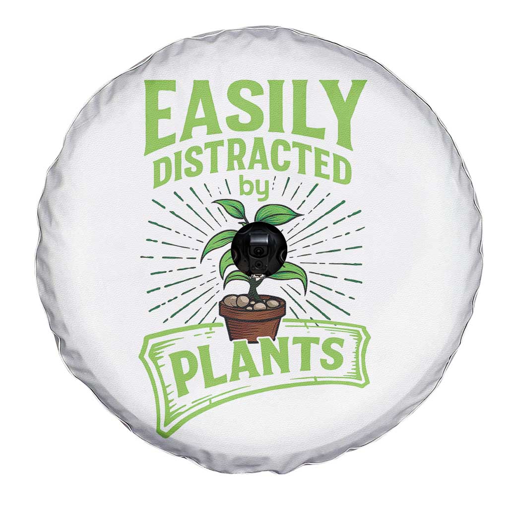 Easily Distracted By Plants Spare Tire Cover Funny Gardening Lover Gift TS12 Print Your Wear