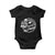 Easily Distracted By Plants Skeleton Baby Onesie Funny Gardener Plant Lover TS12 Black Print Your Wear