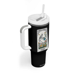 Funny Never Enough Plants Gardening Skeleton Tumbler With Handle Plant Lover Gift Tarot Card Graphic TS12 Print Your Wear