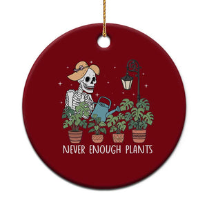 Skeleton Monstera Lover Ceramic Ornament Never Enough Plants TS12 1pc Red Print Your Wear
