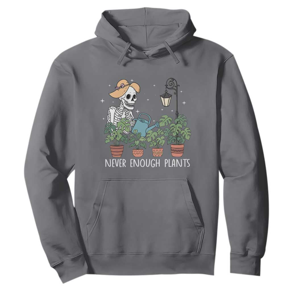 Skeleton Monstera Lover Hoodie Never Enough Plants TS12 Charcoal Print Your Wear