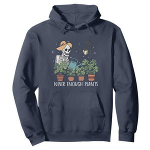 Skeleton Monstera Lover Hoodie Never Enough Plants TS12 Navy Print Your Wear