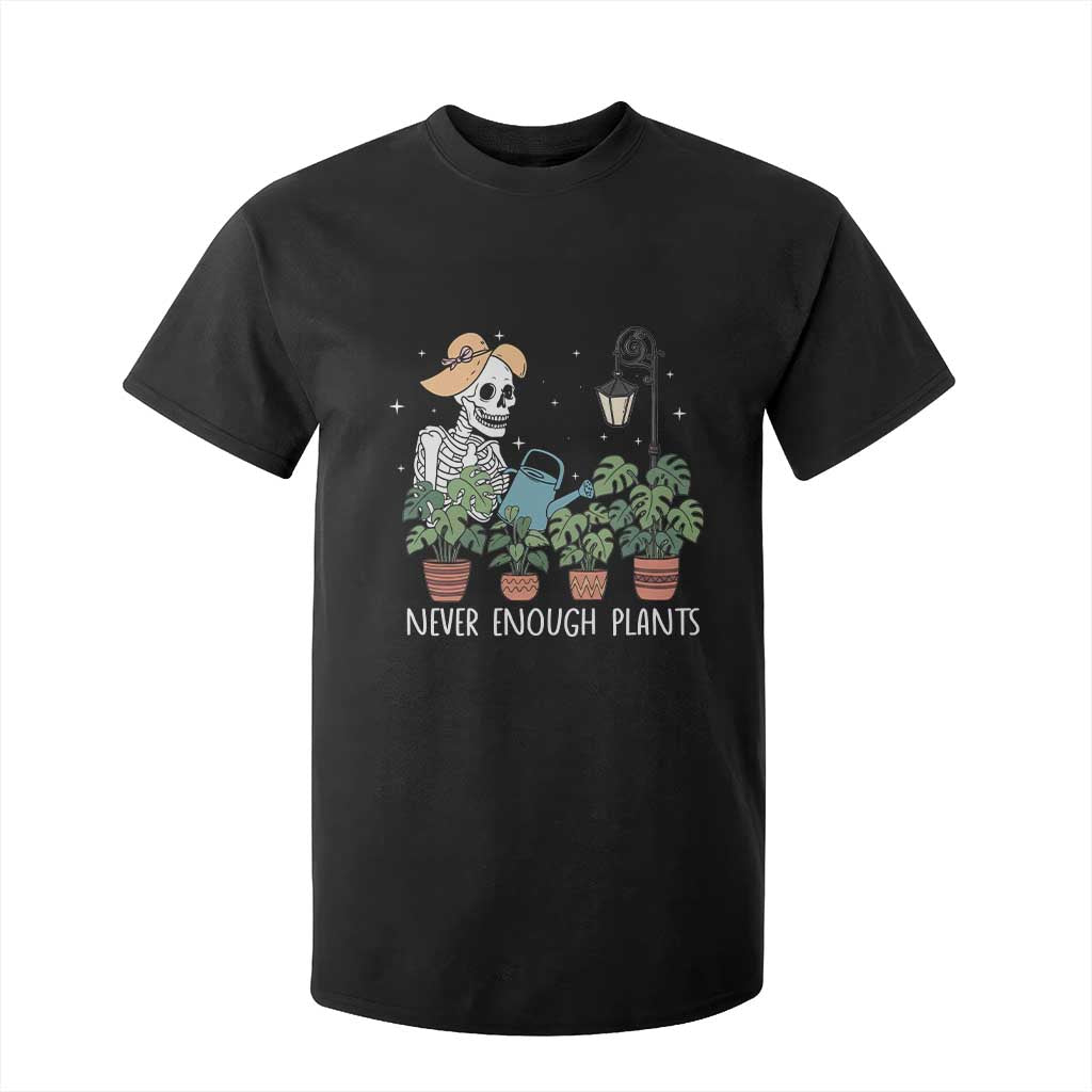 Skeleton Monstera Lover T Shirt For Kid Never Enough Plants TS12 Black Print Your Wear
