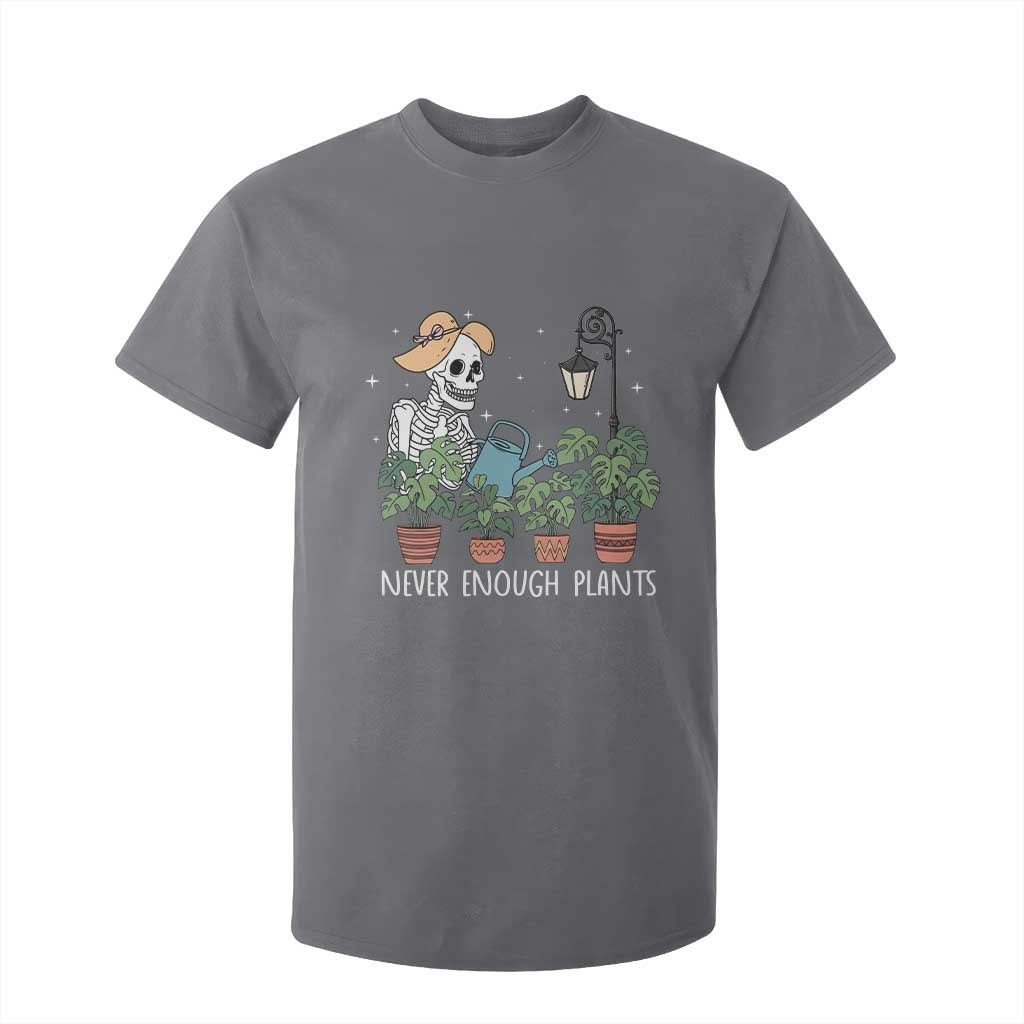 Skeleton Monstera Lover T Shirt For Kid Never Enough Plants TS12 Charcoal Print Your Wear