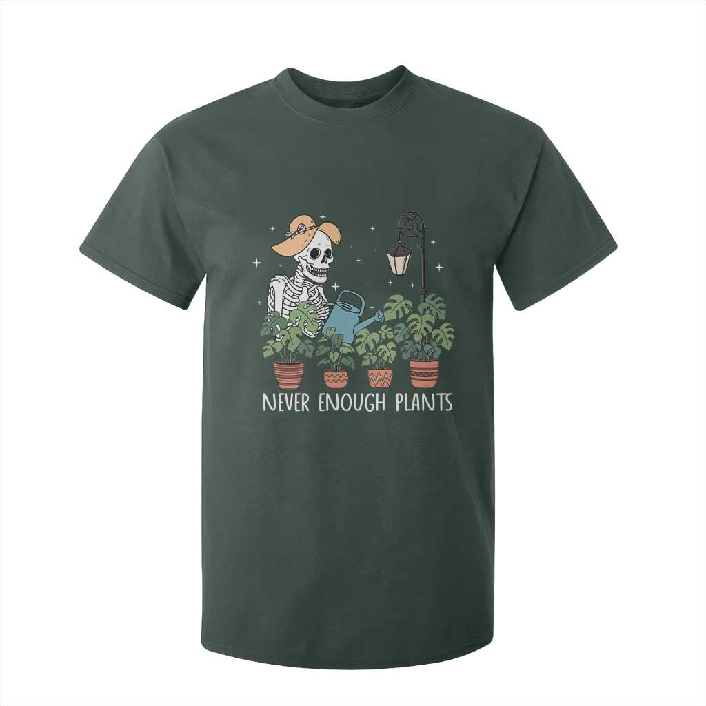 Skeleton Monstera Lover T Shirt For Kid Never Enough Plants TS12 Dark Forest Green Print Your Wear