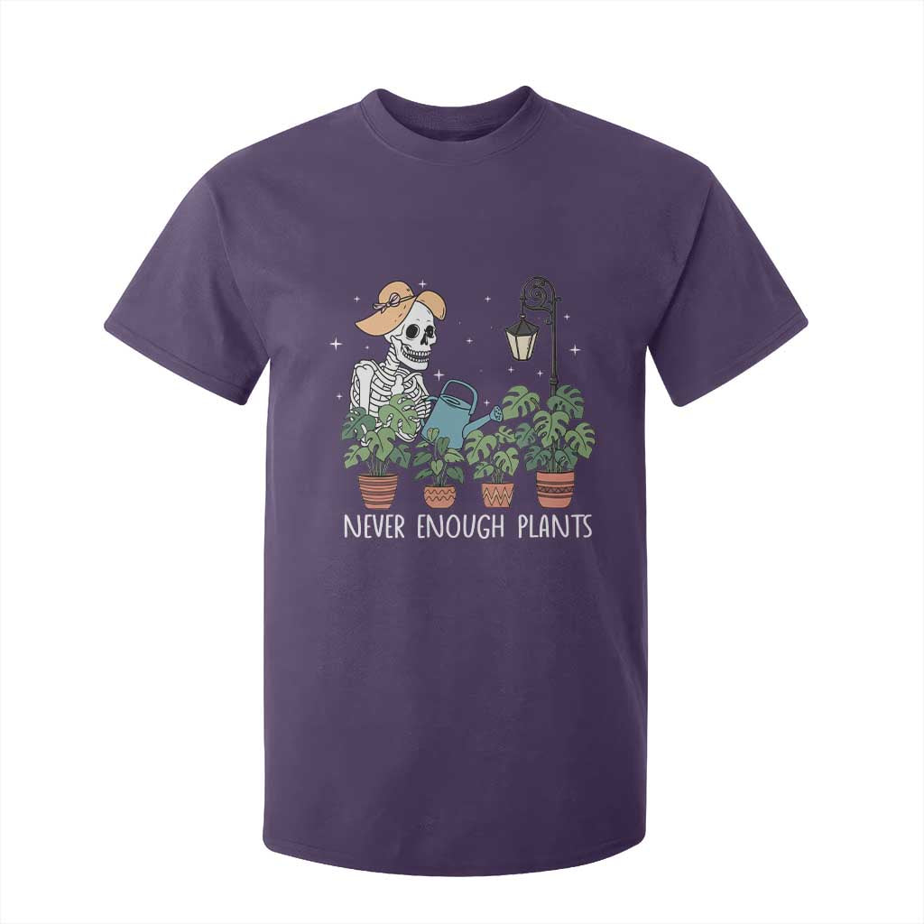 Skeleton Monstera Lover T Shirt For Kid Never Enough Plants TS12 Purple Print Your Wear