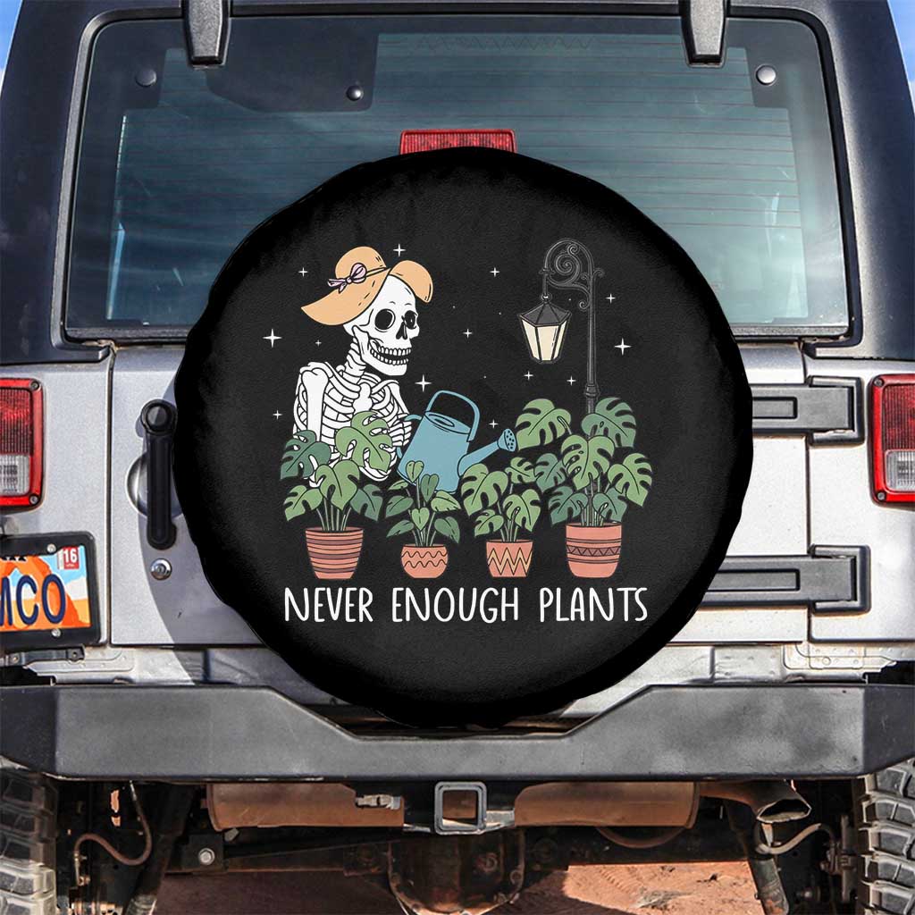 Skeleton Monstera Lover Spare Tire Cover Never Enough Plants TS12 No hole Black Print Your Wear