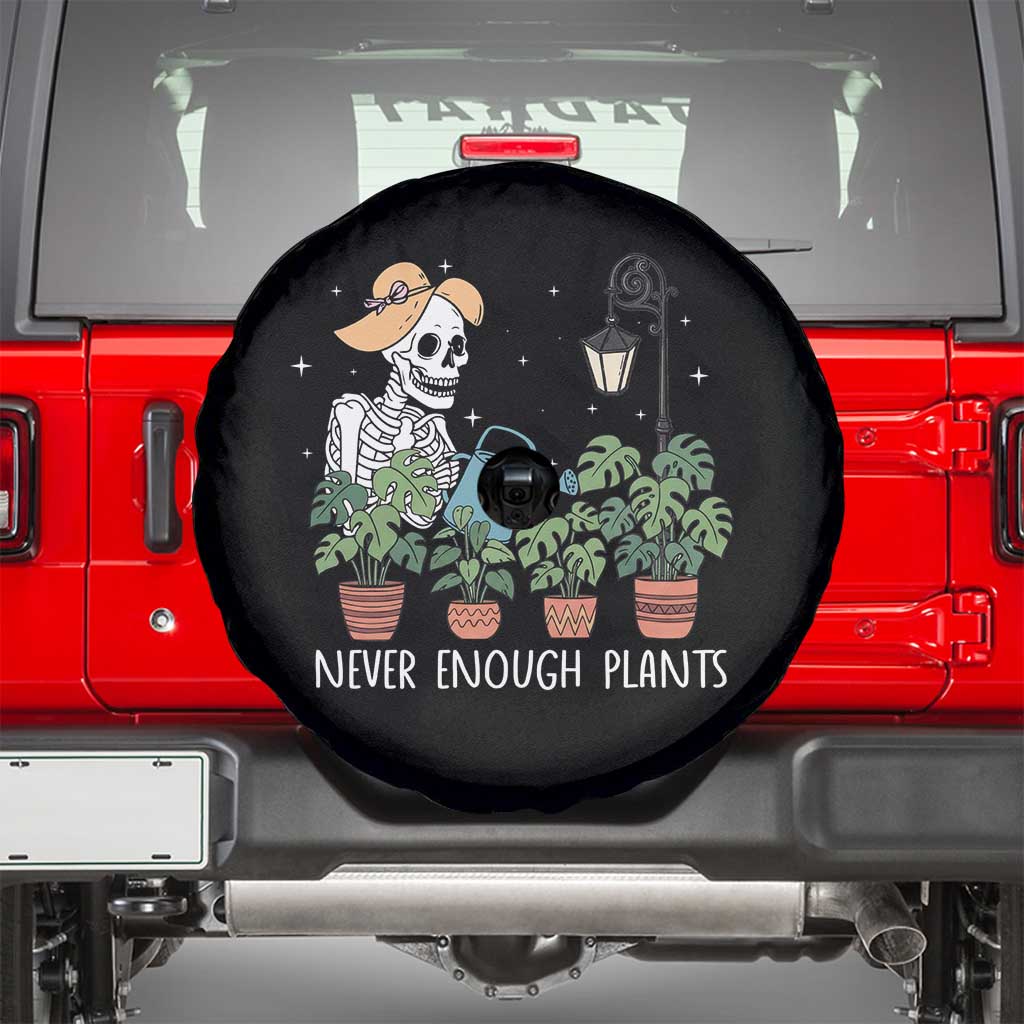Skeleton Monstera Lover Spare Tire Cover Never Enough Plants TS12 Black Print Your Wear