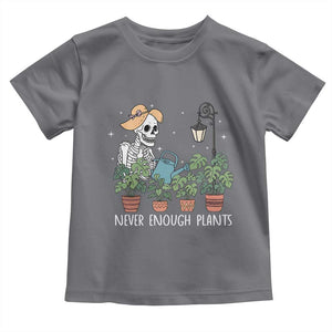 Skeleton Monstera Lover Toddler T Shirt Never Enough Plants TS12 Charcoal Print Your Wear