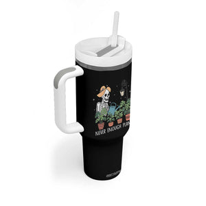 Skeleton Monstera Lover Tumbler With Handle Never Enough Plants TS12 Print Your Wear