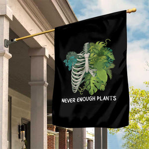 Monstera Plant Body Skeleton Garden Flag Never Enough Plants - Print Your Wear