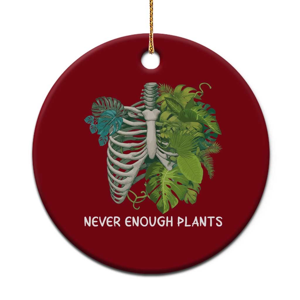Monstera Plant Body Skeleton Ceramic Ornament Never Enough Plants TS12 1pc Red Print Your Wear