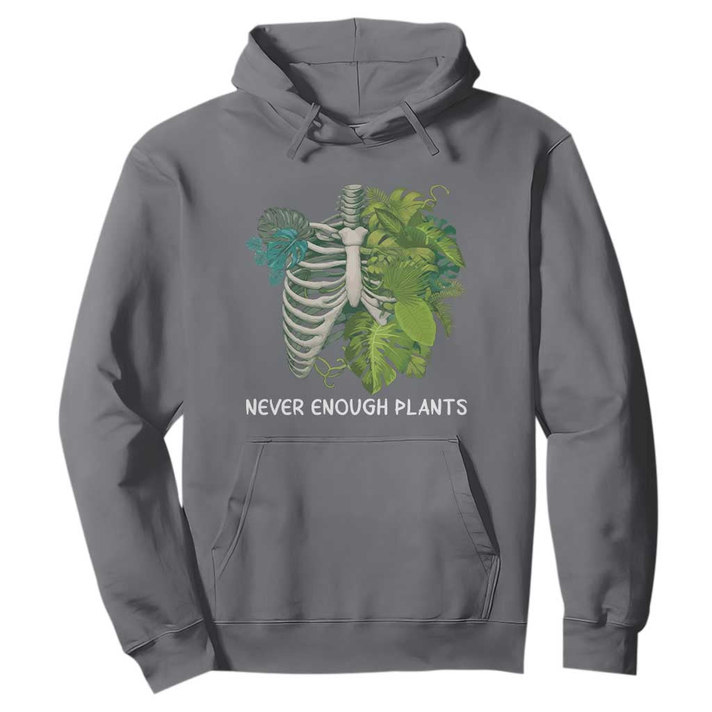 Monstera Plant Body Skeleton Hoodie Never Enough Plants TS12 Charcoal Print Your Wear