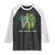 Monstera Plant Body Skeleton Raglan Shirt Never Enough Plants TS12 Black White Print Your Wear