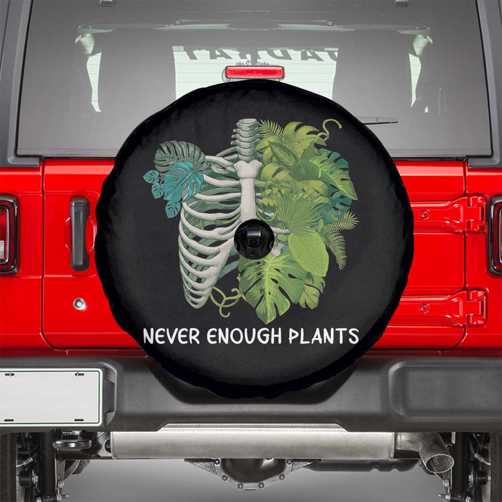 Monstera Plant Body Skeleton Spare Tire Cover Never Enough Plants TS12 Black Print Your Wear