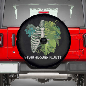 Monstera Plant Body Skeleton Spare Tire Cover Never Enough Plants TS12 Black Print Your Wear