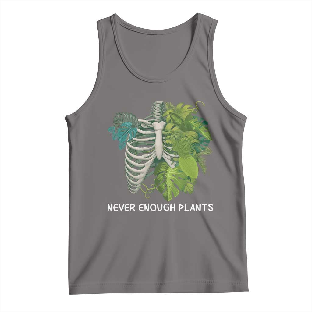 Monstera Plant Body Skeleton Tank Top Never Enough Plants TS12 Deep Heather Print Your Wear