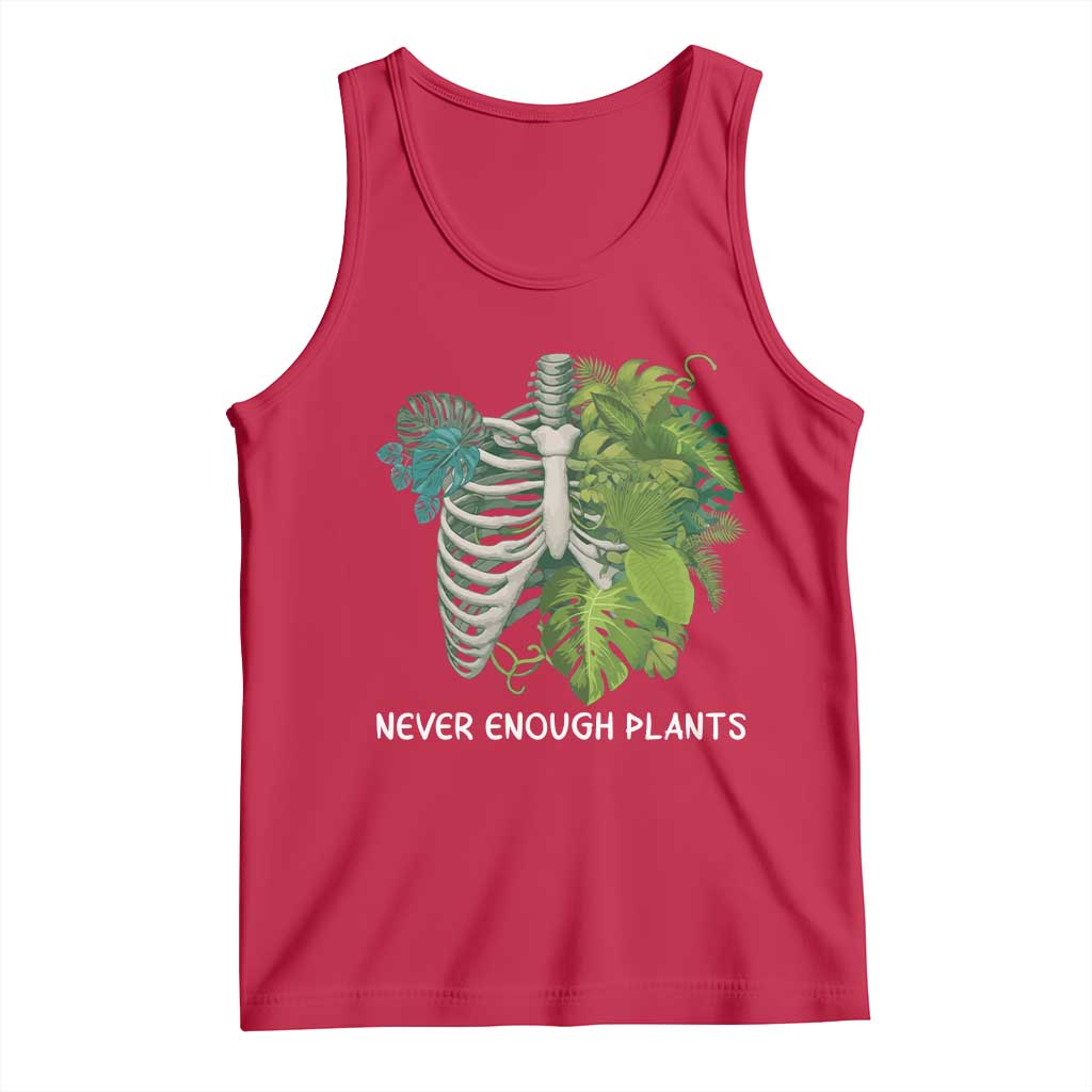 Monstera Plant Body Skeleton Tank Top Never Enough Plants TS12 Red Print Your Wear