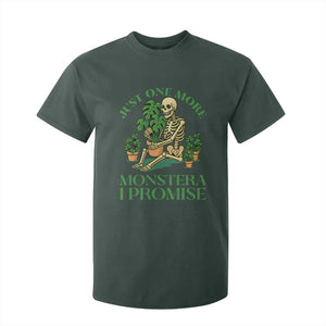 Just One More Monstera T Shirt For Kid Skeleton Plant Lover Gift TS12 Dark Forest Green Print Your Wear