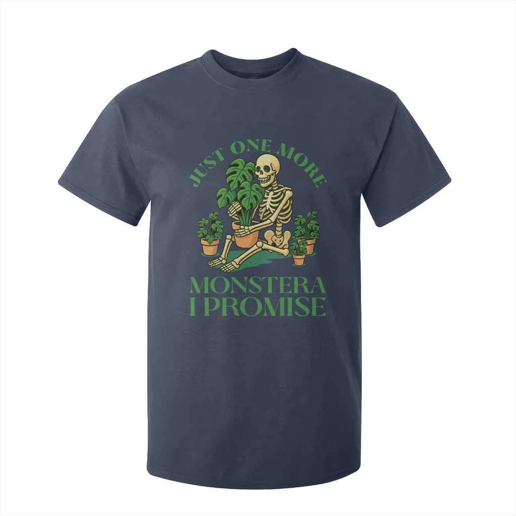 Just One More Monstera T Shirt For Kid Skeleton Plant Lover Gift TS12 Navy Print Your Wear
