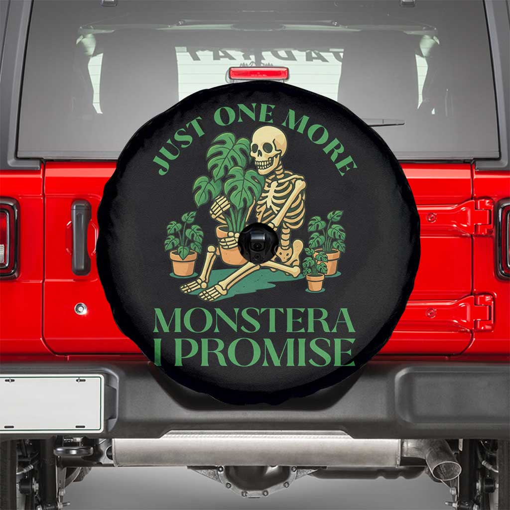 Just One More Monstera Spare Tire Cover Skeleton Plant Lover Gift TS12 Black Print Your Wear