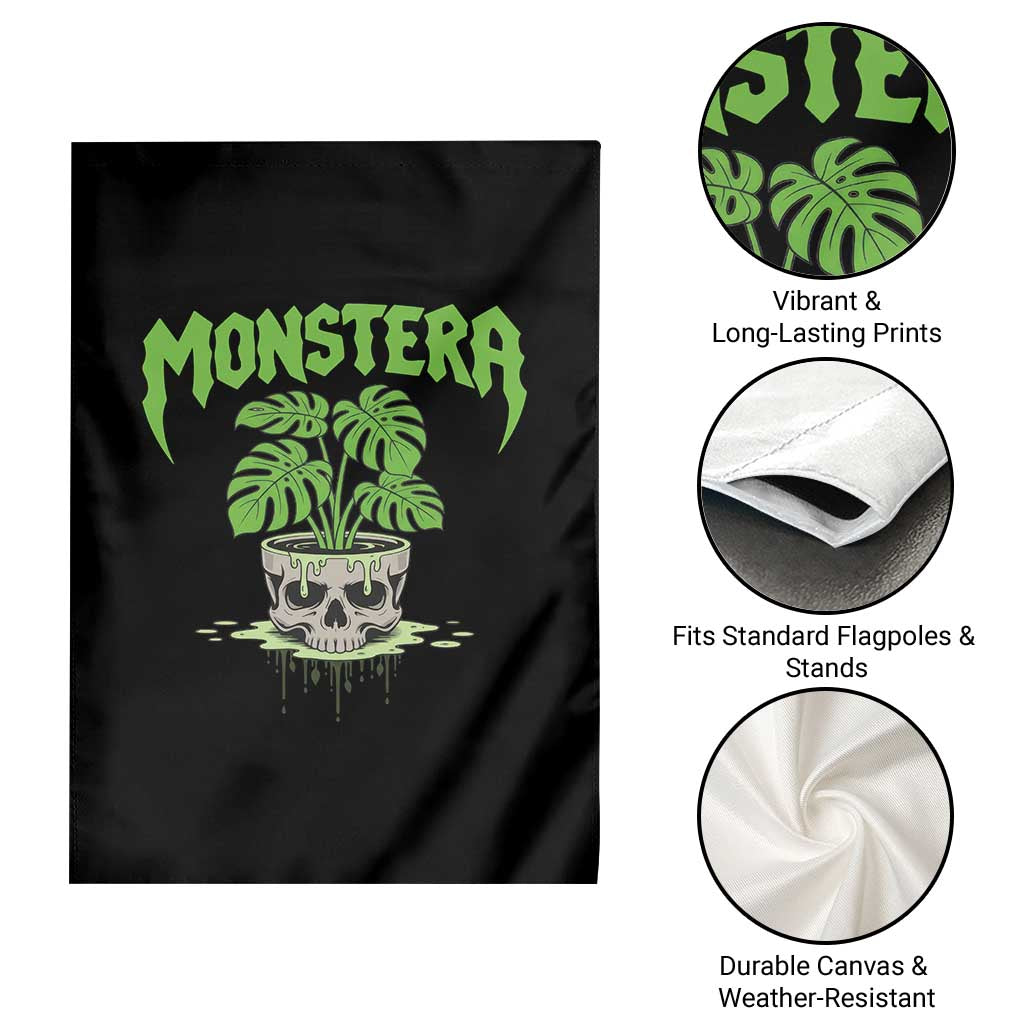 Monstera Lover Houseplant Gift Garden Flag Skull Plant Pot Graphic TS12 Print Your Wear