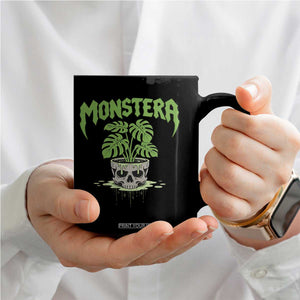 Monstera Lover Houseplant Gift Coffee Mug Skull Plant Pot Graphic TS12 Print Your Wear