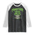 Monstera Lover Houseplant Gift Raglan Shirt Skull Plant Pot Graphic TS12 Black White Print Your Wear