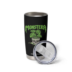 Monstera Lover Houseplant Gift Tumbler Cup Skull Plant Pot Graphic TS12 Print Your Wear