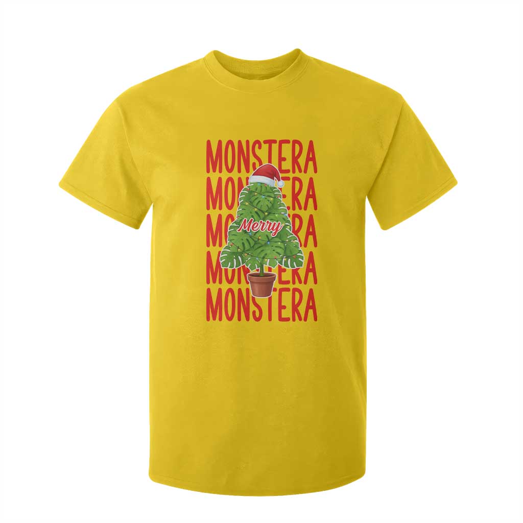 Merry Monstera T Shirt For Kid Plant Lover Christmas Gift TS12 Daisy Print Your Wear