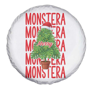 Merry Monstera Spare Tire Cover Plant Lover Christmas Gift TS12 Print Your Wear
