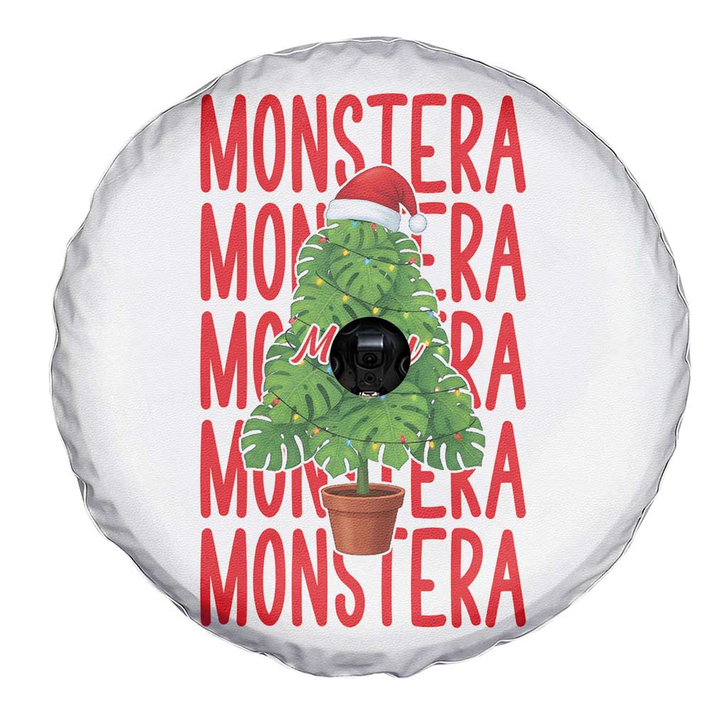 Merry Monstera Spare Tire Cover Plant Lover Christmas Gift TS12 Print Your Wear