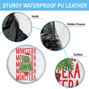 Merry Monstera Spare Tire Cover Plant Lover Christmas Gift TS12 Print Your Wear