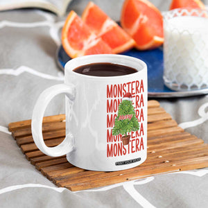 Merry Monstera Coffee Mug Plant Lover Christmas Gift TS12 Print Your Wear