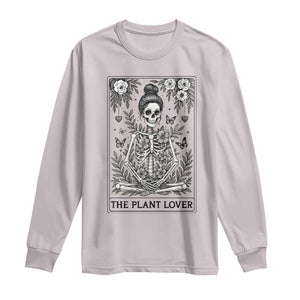 Dark Humor Tarot Card Plant Lover Gift Long Sleeve Shirt TS12 Ice Gray Print Your Wear