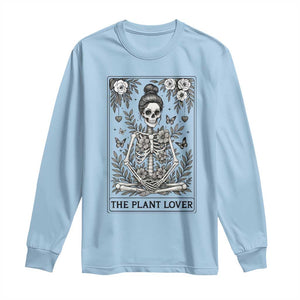 Dark Humor Tarot Card Plant Lover Gift Long Sleeve Shirt TS12 Light Blue Print Your Wear