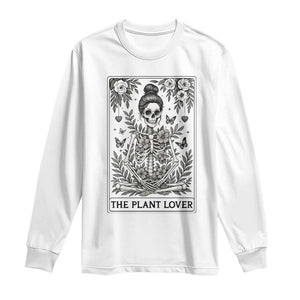 Dark Humor Tarot Card Plant Lover Gift Long Sleeve Shirt TS12 White Print Your Wear