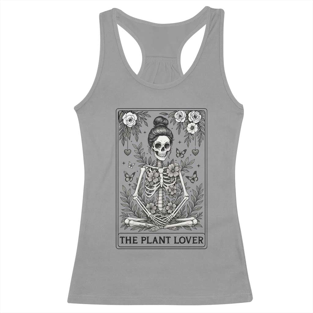 Dark Humor Tarot Card Plant Lover Gift Racerback Tank Top TS12 Sport Gray Print Your Wear