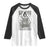 Dark Humor Tarot Card Plant Lover Gift Raglan Shirt TS12 White Black Print Your Wear