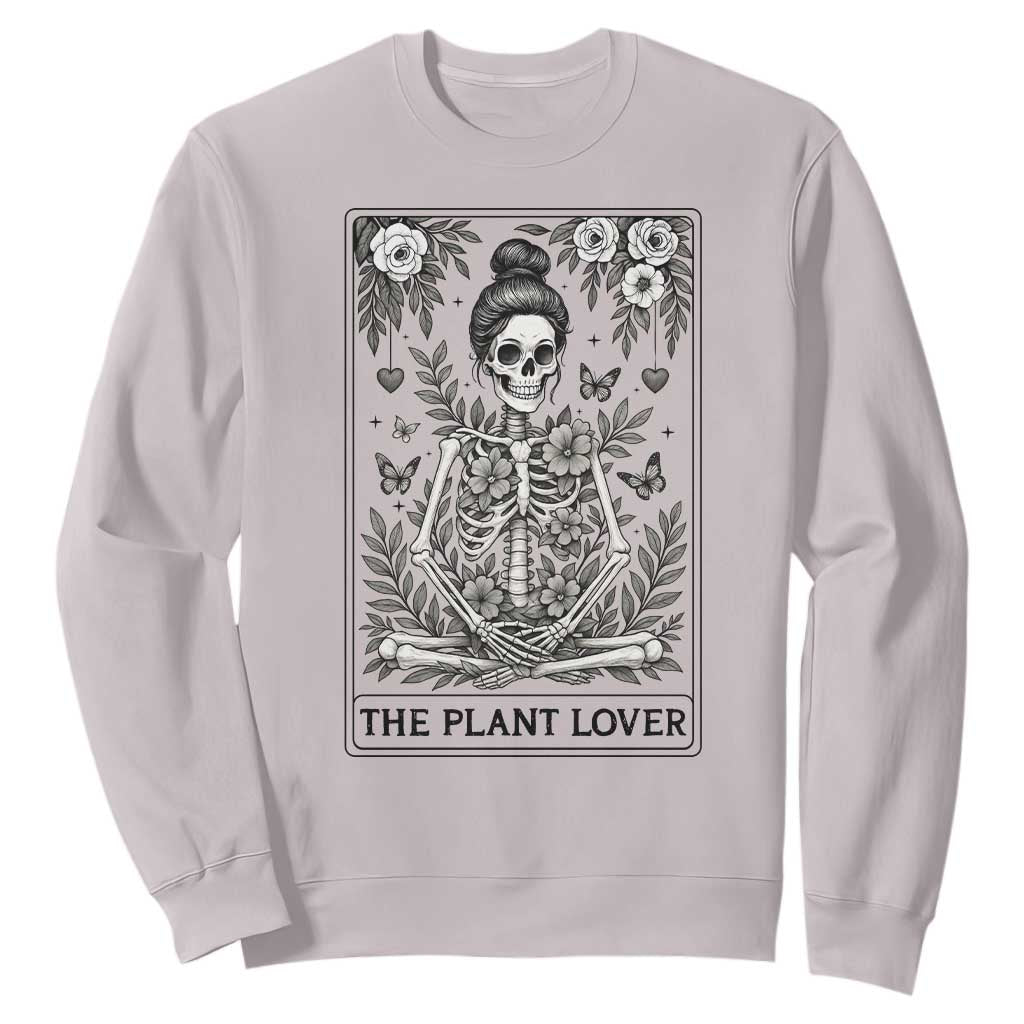 Dark Humor Tarot Card Plant Lover Gift Sweatshirt TS12 Ice Gray Print Your Wear