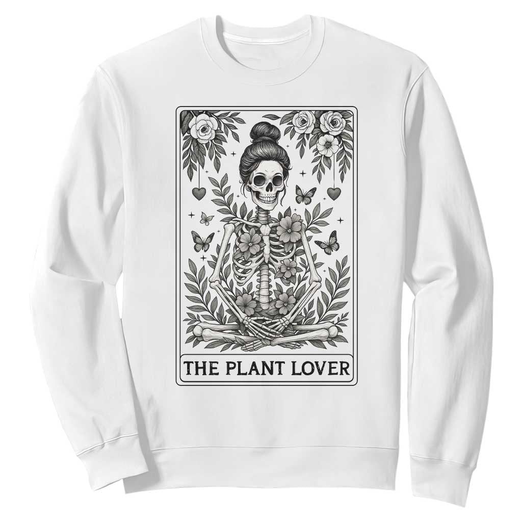 Dark Humor Tarot Card Plant Lover Gift Sweatshirt TS12 White Print Your Wear