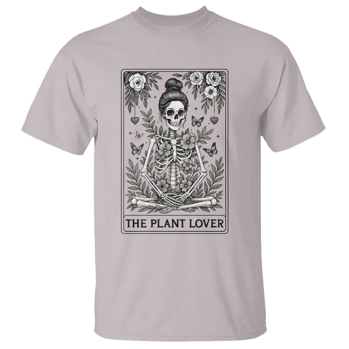 Dark Humor Tarot Card Plant Lover Gift T Shirt TS12 Ice Gray Print Your Wear