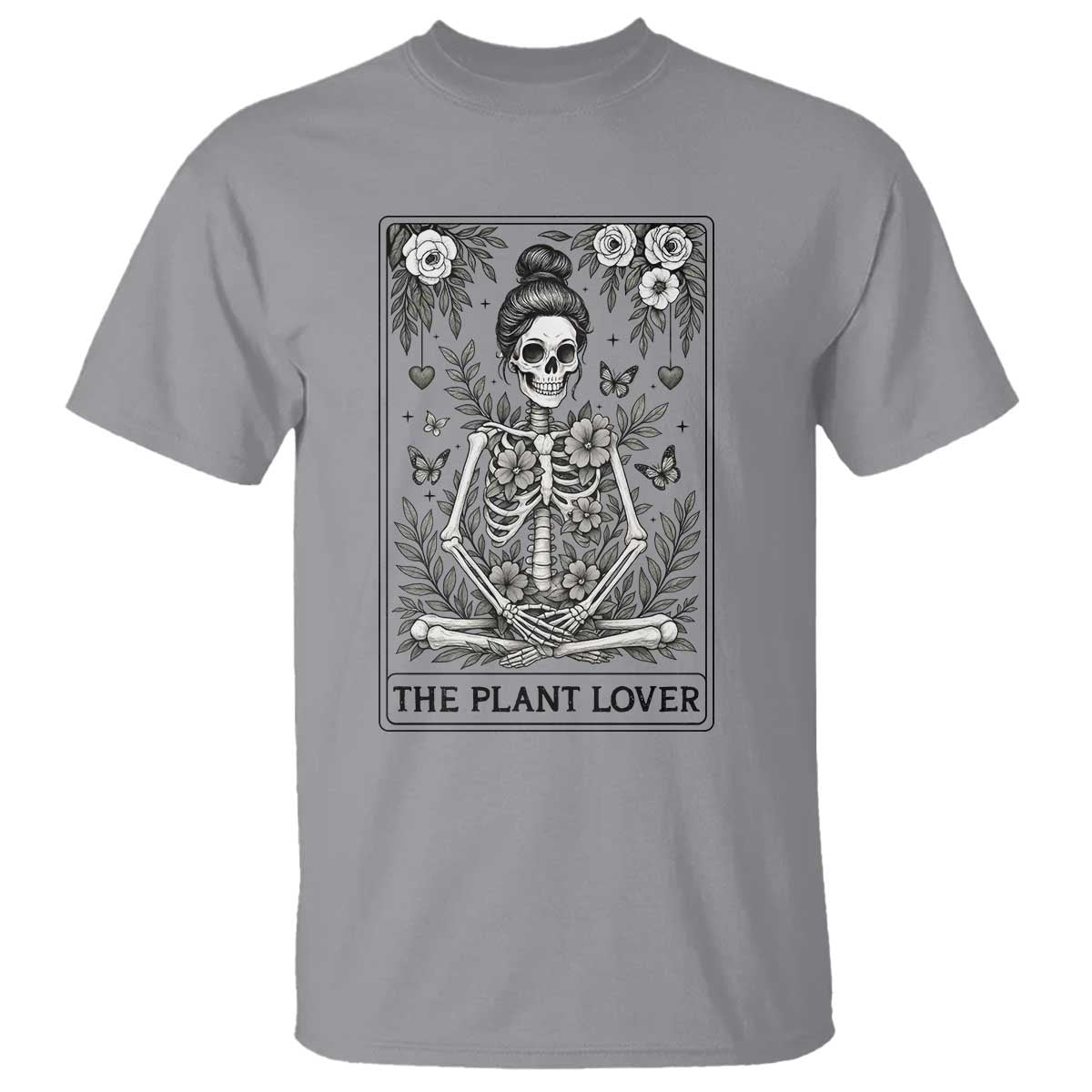 Dark Humor Tarot Card Plant Lover Gift T Shirt TS12 Sport Gray Print Your Wear
