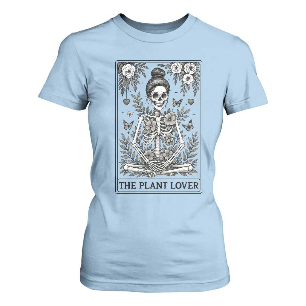 Dark Humor Tarot Card Plant Lover Gift T Shirt For Women TS12 Light Blue Print Your Wear