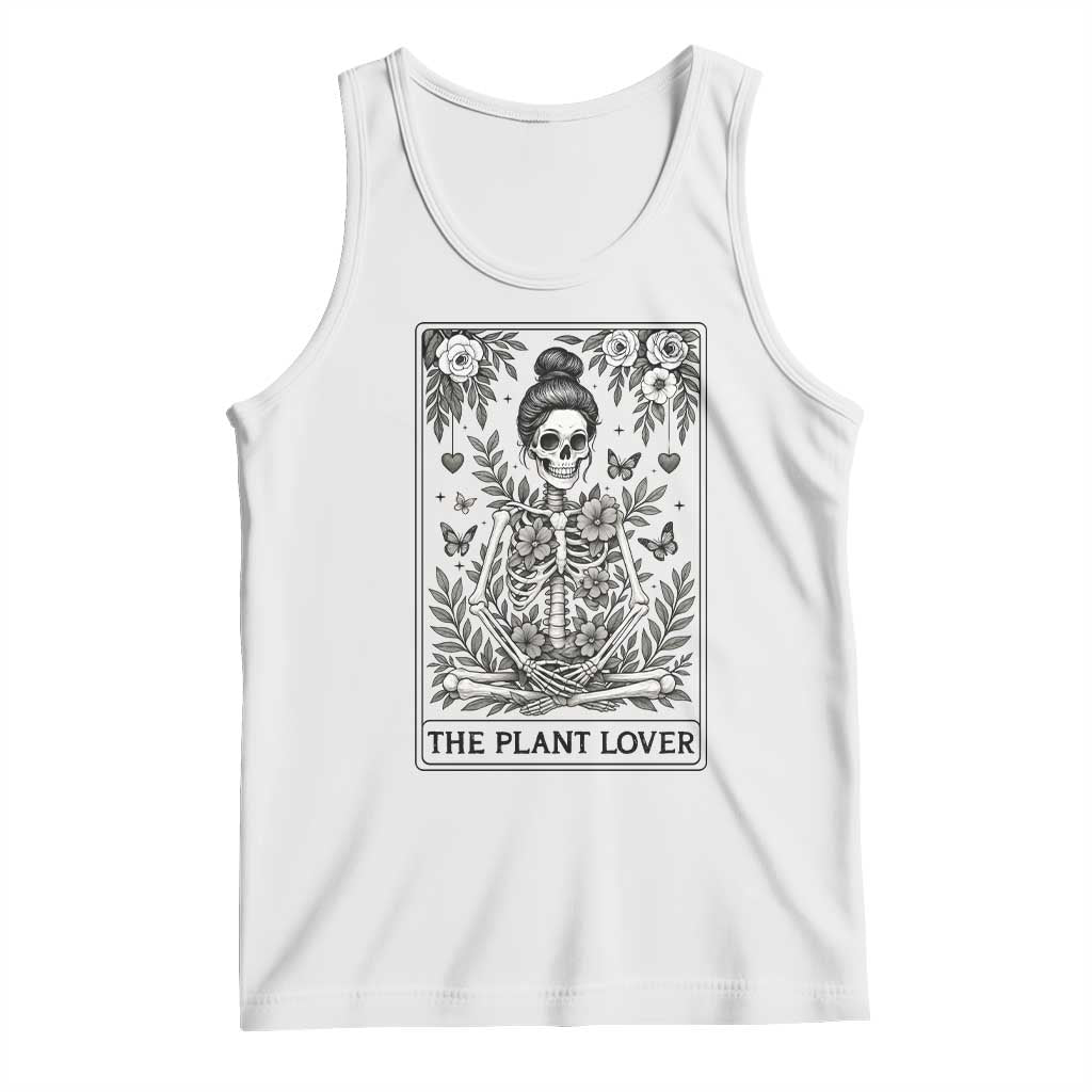 Dark Humor Tarot Card Plant Lover Gift Tank Top TS12 White Print Your Wear