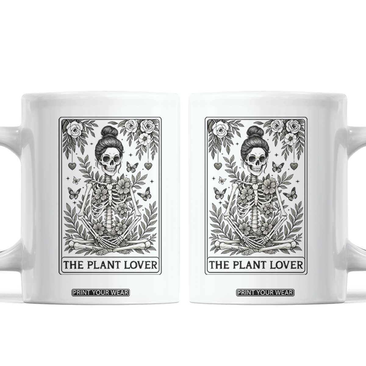 Dark Humor Tarot Card Plant Lover Gift Coffee Mug TS12 White Print Your Wear