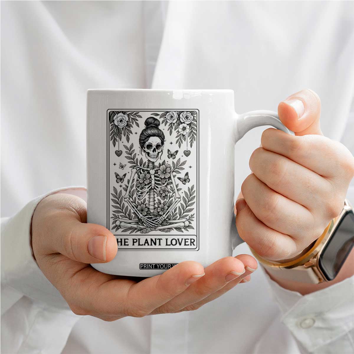 Dark Humor Tarot Card Plant Lover Gift Coffee Mug TS12 Print Your Wear