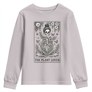Dark Humor Tarot Card Plant Lover Gift Youth Sweatshirt TS12 Ice Gray Print Your Wear