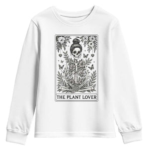 Dark Humor Tarot Card Plant Lover Gift Youth Sweatshirt TS12 White Print Your Wear